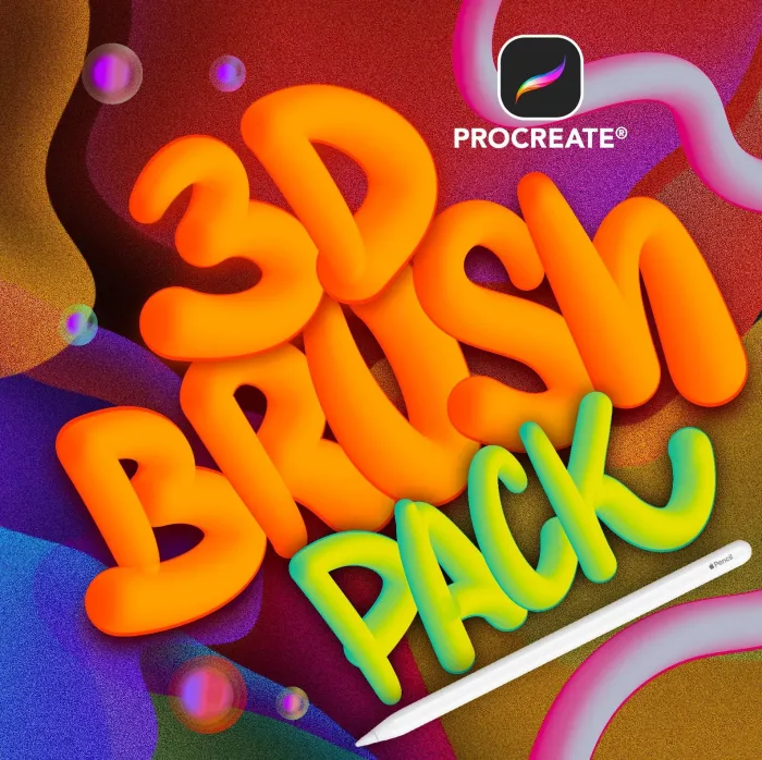 3D Brushes for Procreate – Procreate Brushsets
