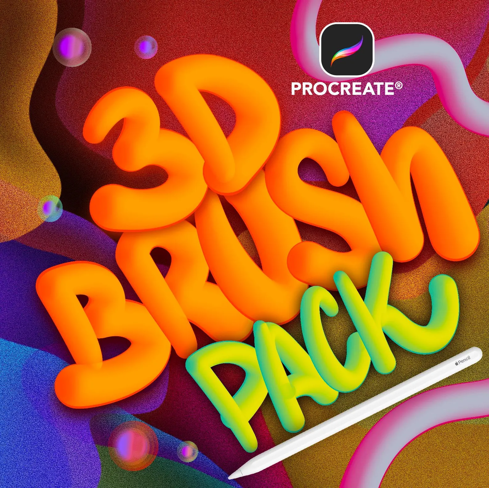 3D Brushes for Procreate