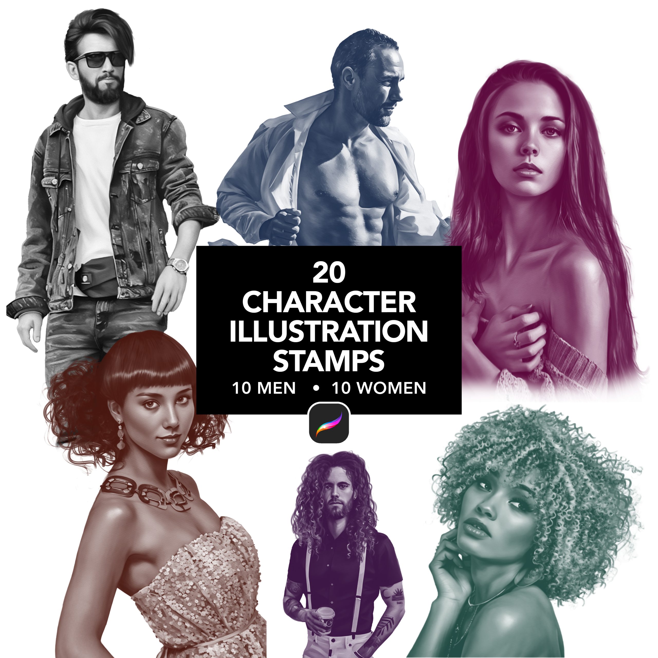 Procreate Characters Brushset